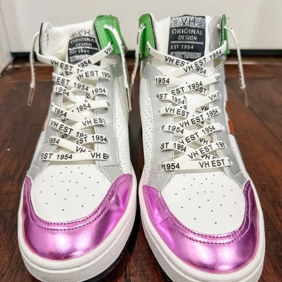 Vintage Havana, DREAM 11- MULTI MIX High Top Sneakers, Size 10, NEVER WORN - Picture 10 of 11